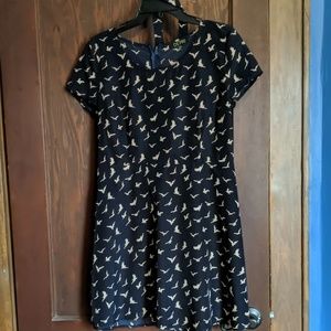 Bird print dress
